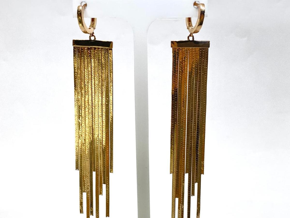 СЕРЬГИ БЕЗ КАМНЯ (Au 585)