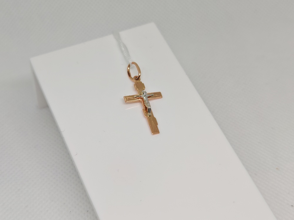 ПОДКБК585 ПОДВЕСКА КРЕСТ БЕЗ КАМНЯ (Au 585)