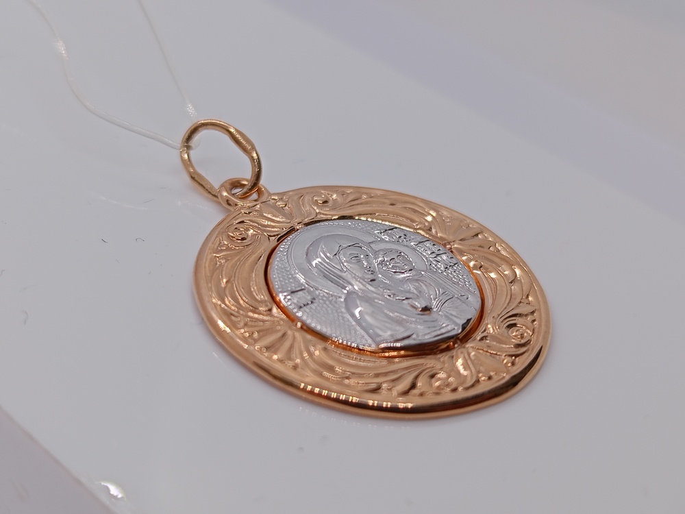 20-0129 ПОДВЕСКА ИКОНА без камня (Au 585)