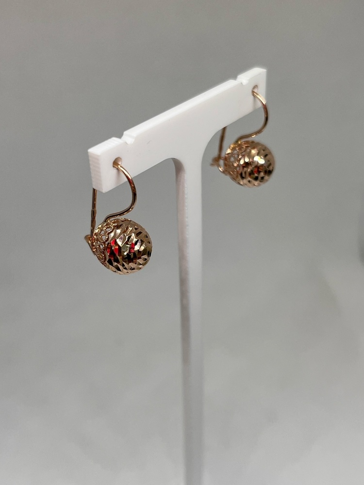 СЕРЬГИ БЕЗ КАМНЯ (Au 585)