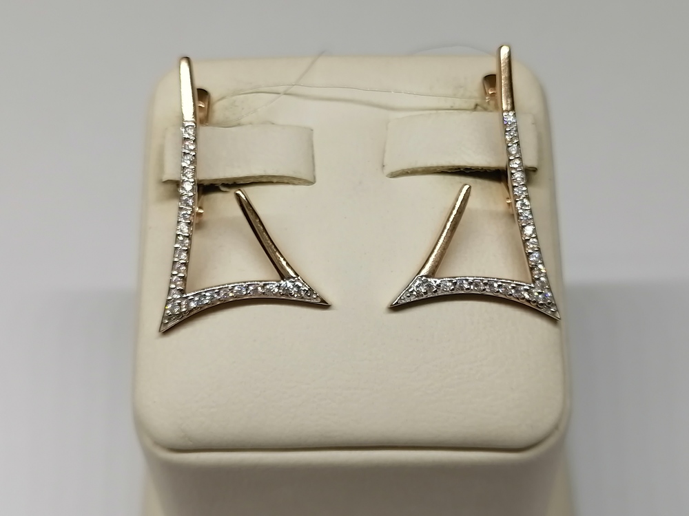 СЕРЬГИ С КАМНЯМИ (Au 585)