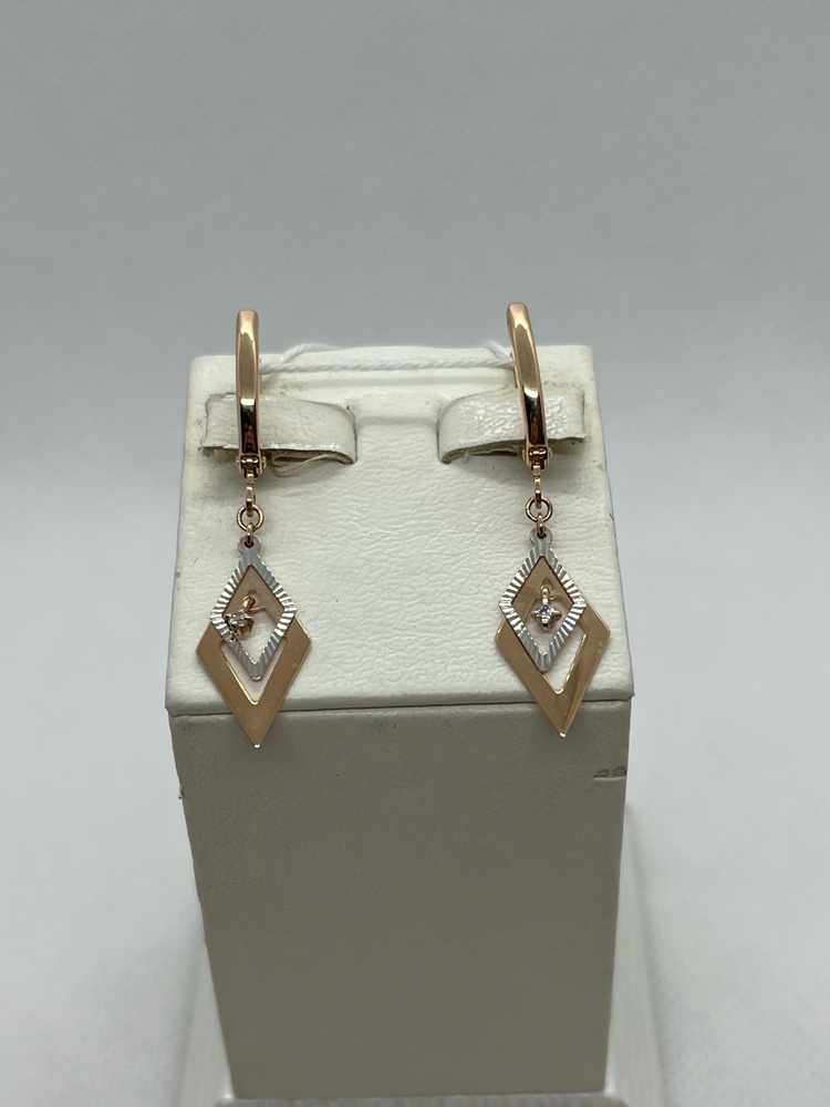 СКМ585 СЕРЬГИ С КАМНЕМ (Au 585) СКМ585 СЕРЬГИ С КАМНЕМ (Au 585)