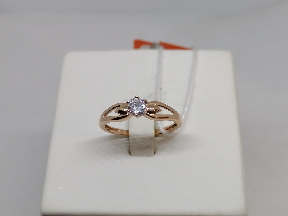 КОЛКМ585 КОЛЬЦО С КАМНЕМ (Au 585) КОЛКМ585 КОЛЬЦО С КАМНЕМ (Au 585)