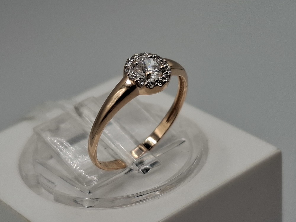 КОЛКМИ585 КОЛЬЦО С КАМНЯМИ (Au 585)