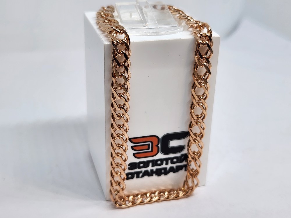 БРАСЛЕТ ПОЛНОВЕСНЫЙ Ромб двойной Au 585