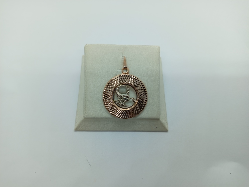 КрБПАскр ПОДВЕСКА ЗНАК ЗОДИАКА СКОРПИОН (Au 585)
