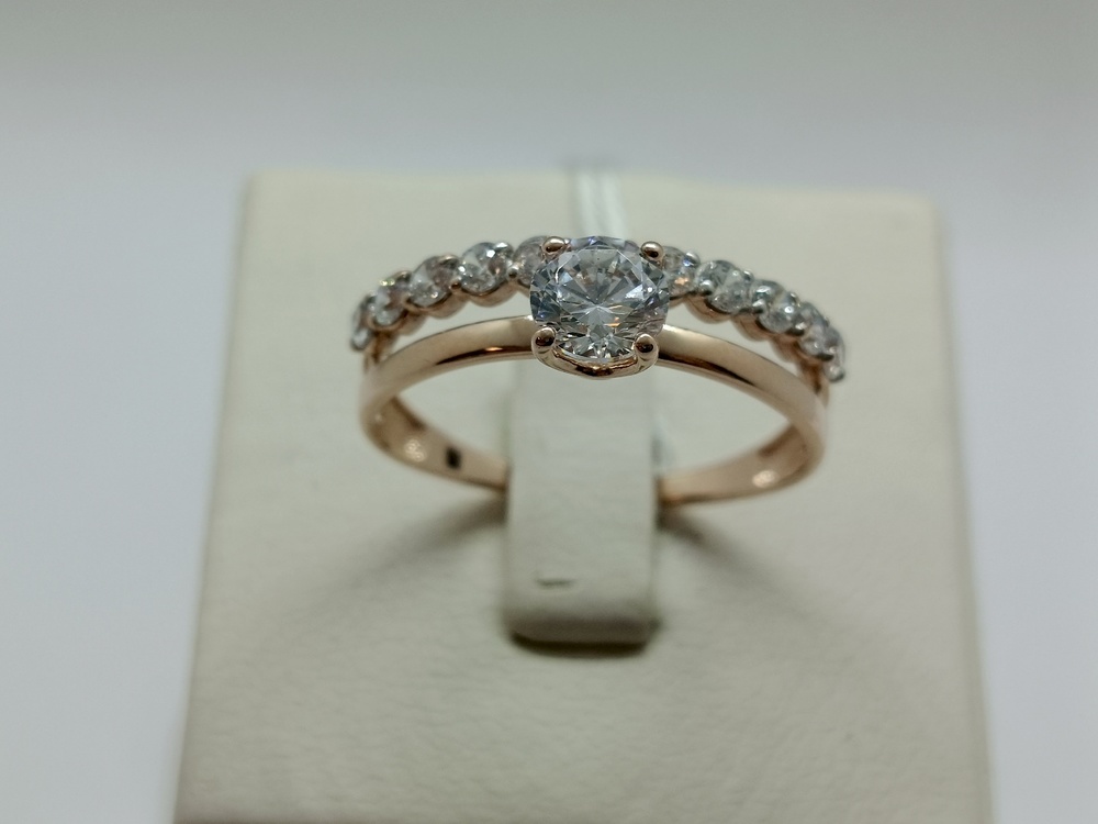 КОЛКМИ585 КОЛЬЦО С КАМНЯМИ (Au 585)