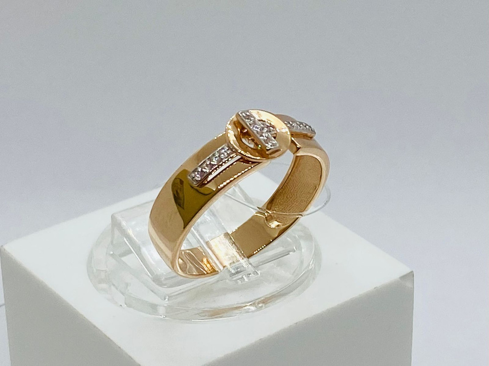 КОЛЬЦО С КАМНЯМИ (Au 585)