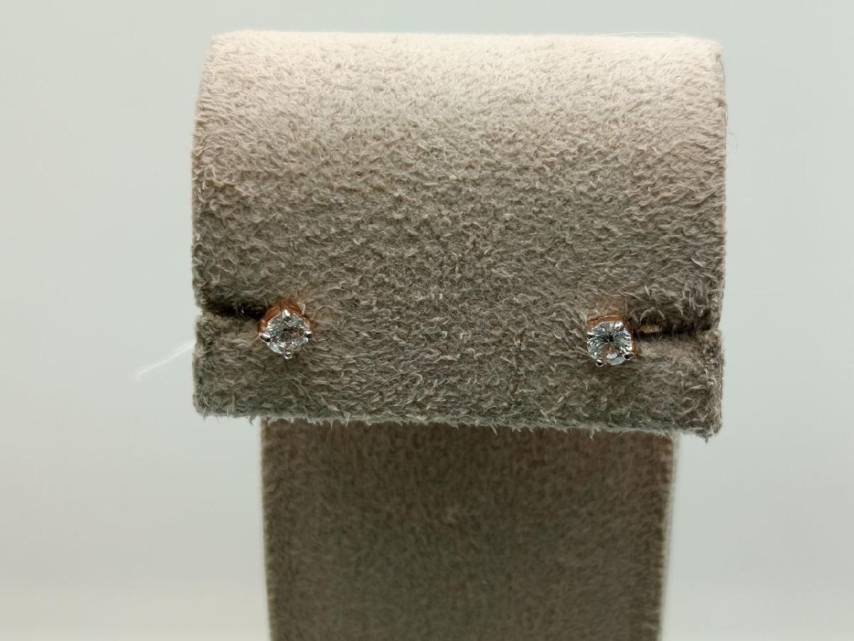 СЕРЬГИ ПУСЕТЫ с камнем (Au 585)