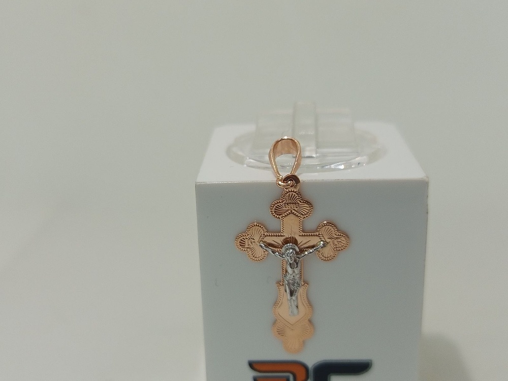 ПОДВЕСКА КРЕСТ без камня (Au 585)