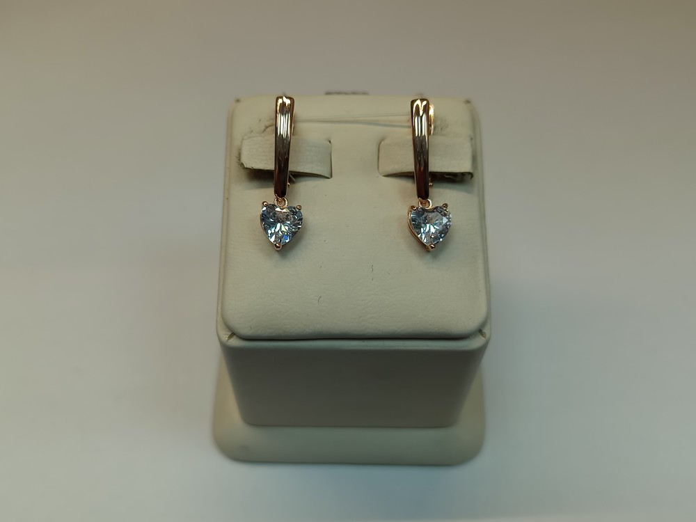 СЕРЬГИ С КАМНЕМ (Au 585)