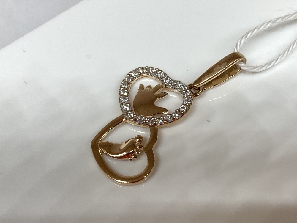 ПОДВЕСКА С КАМНЯМИ (Au 585)