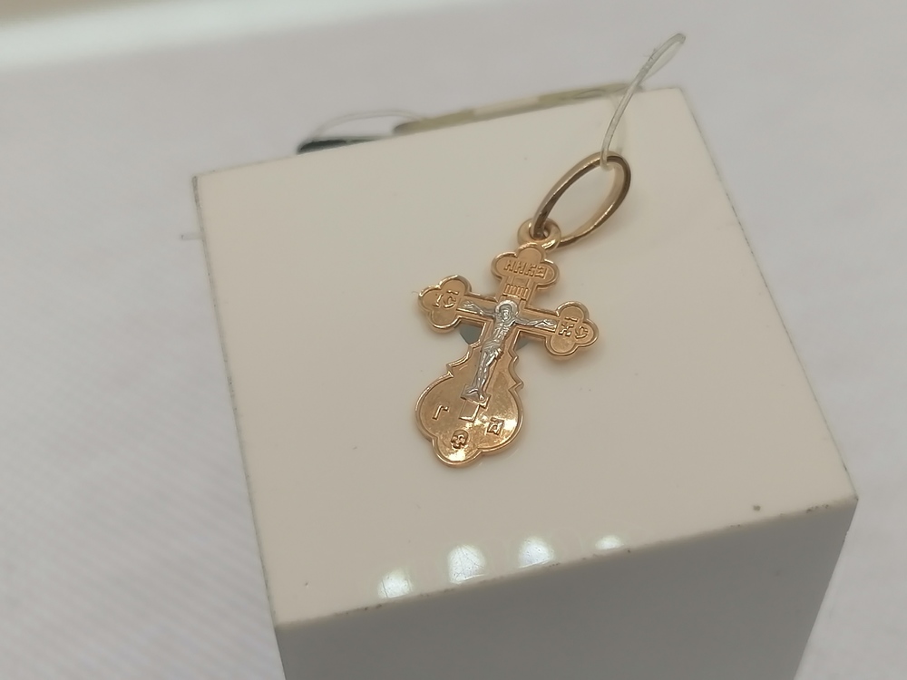 ПОДВЕСКА КРЕСТ без камня (Au 585)