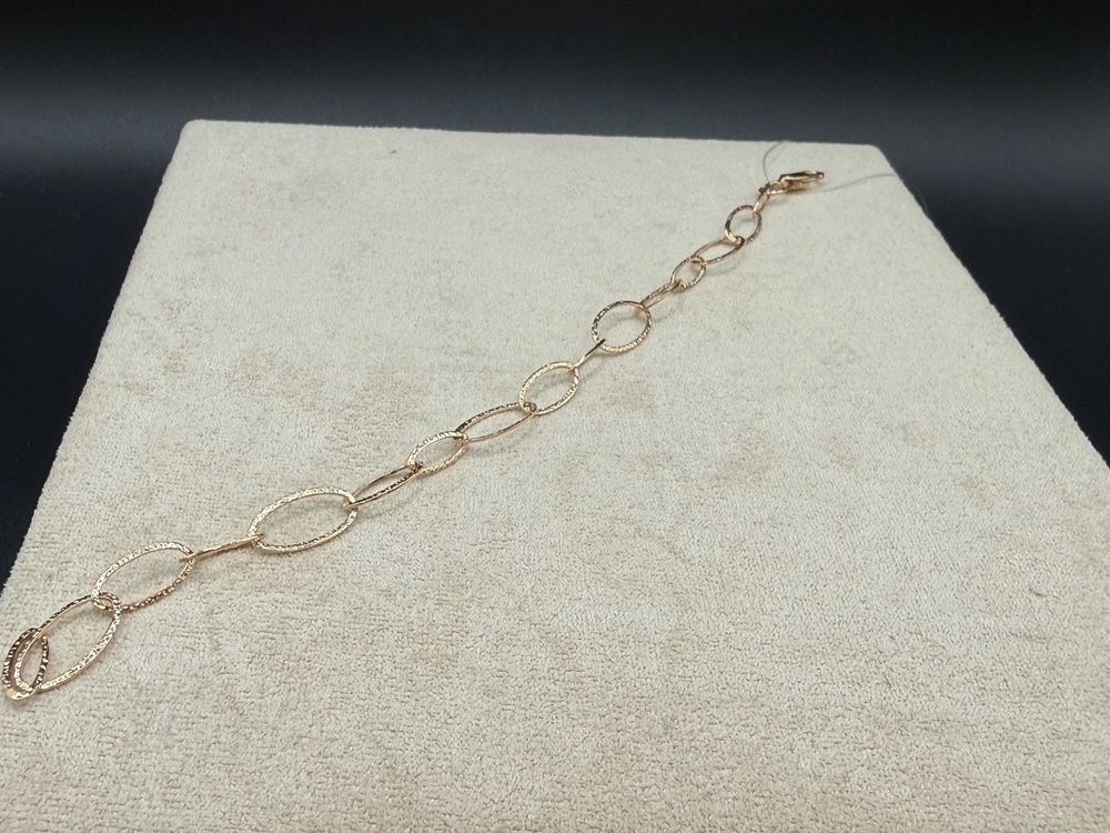 БРАСЛЕТ ПУСТОТЕЛЫЙ Якорное (Au 585)