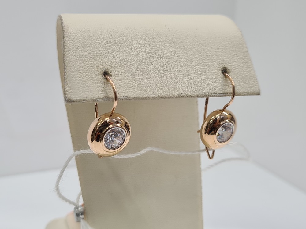 СЕРЬГИ С КАМНЕМ (Au 585)