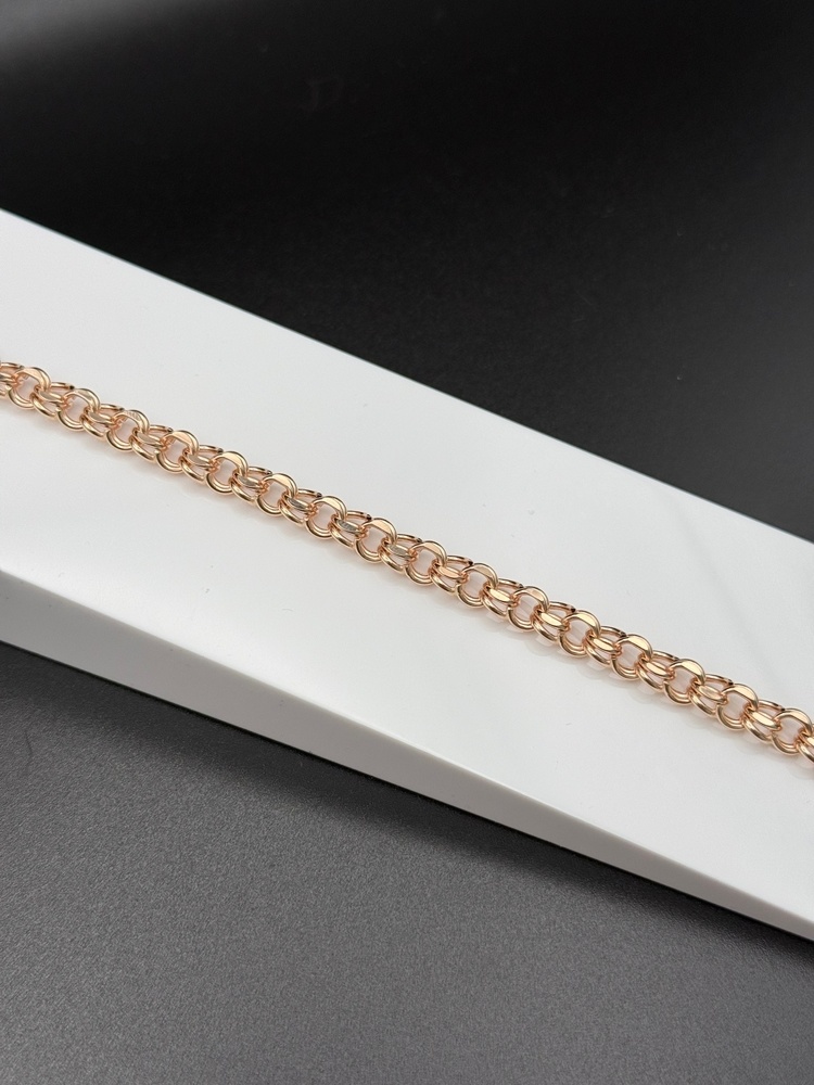 БРАСЛЕТ ПУСТОТЕЛЫЙ Бисмарк (Au 585)