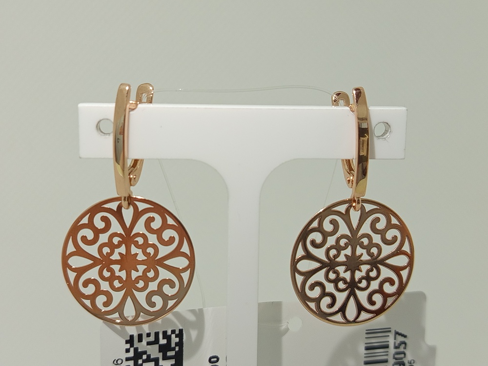 СЕРЬГИ БЕЗ КАМНЯ (Au 585)