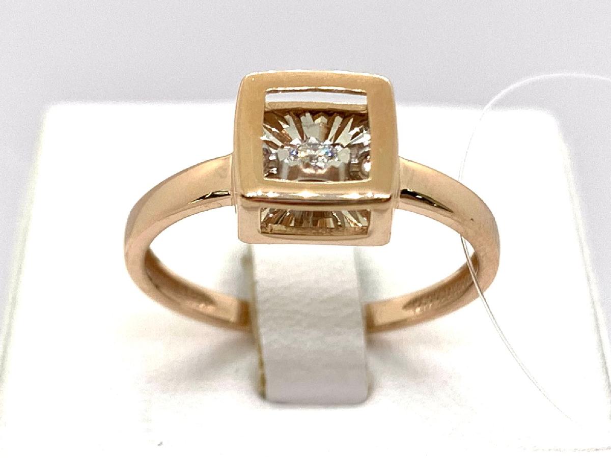 01-11-5704-11-00 КОЛЬЦО БРИЛЛИАНТ (Au 585)