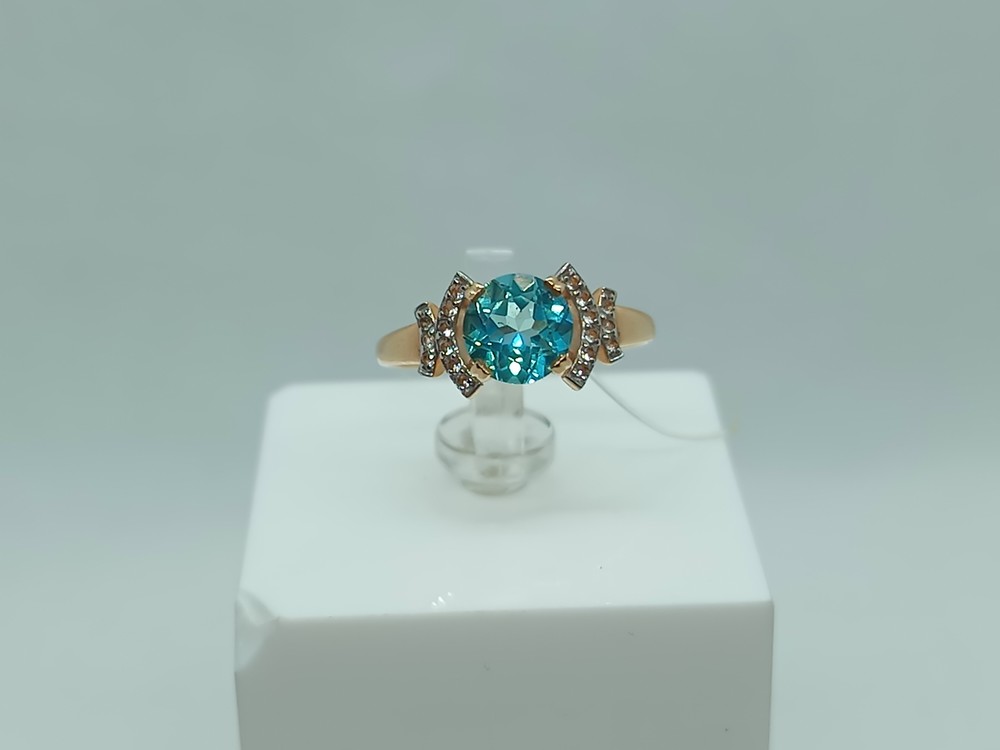 717096 КОЛЬЦО С КАМНЯМИ (Au 585)