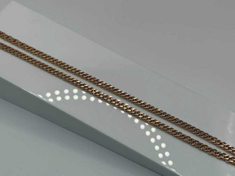 ЦЕПЬ ПУСТОТЕЛАЯ Ромб двойной (Au 585)