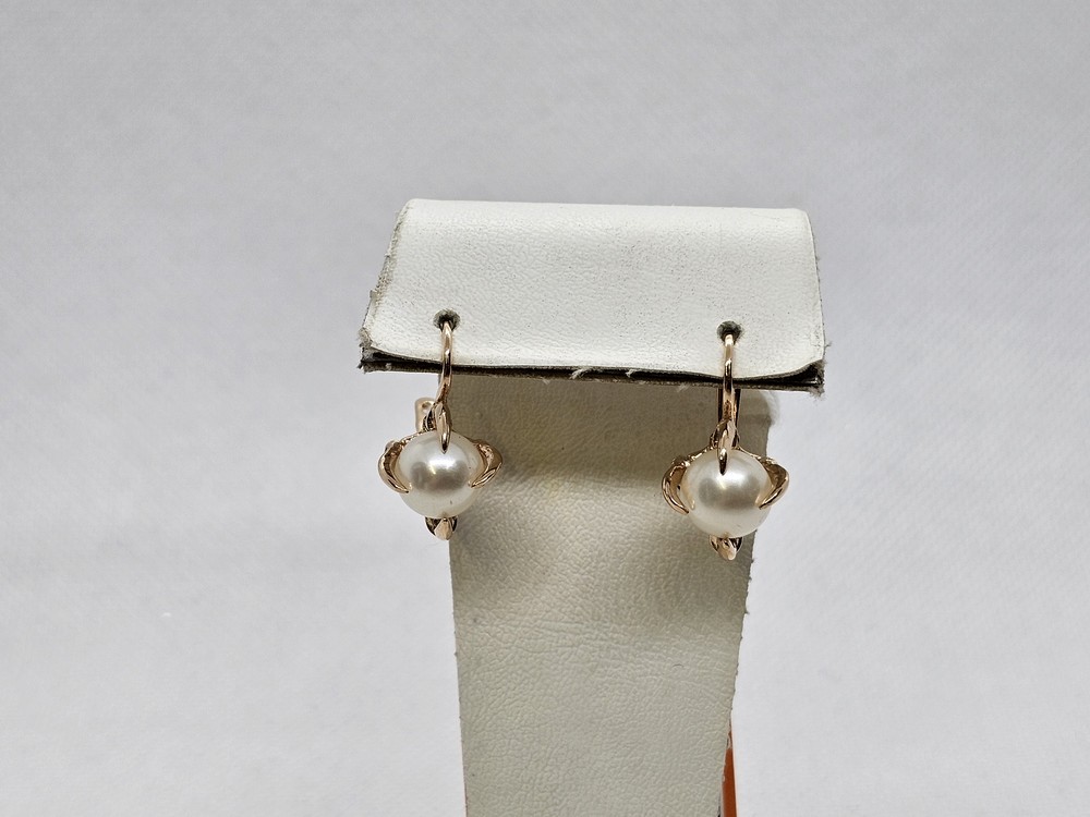 СКМ585 СЕРЬГИ С КАМНЕМ (Au 585)