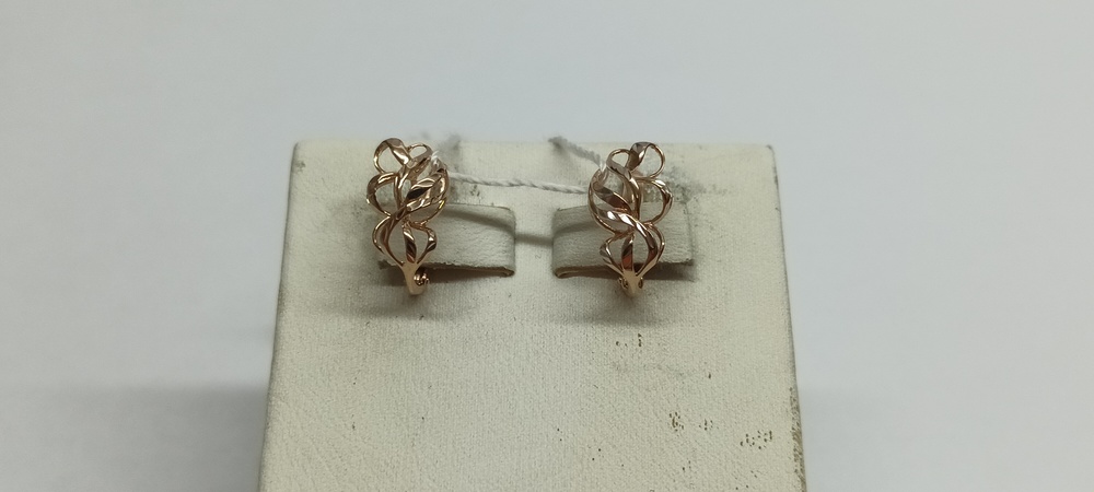 СЕРЬГИ БЕЗ КАМНЯ (Au 585)