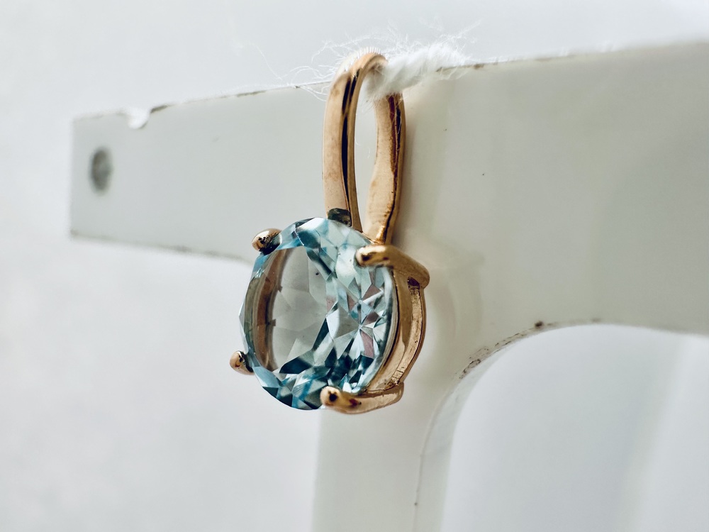 ПОДКМ585 ПОДВЕСКА С КАМНЕМ (Au 585)