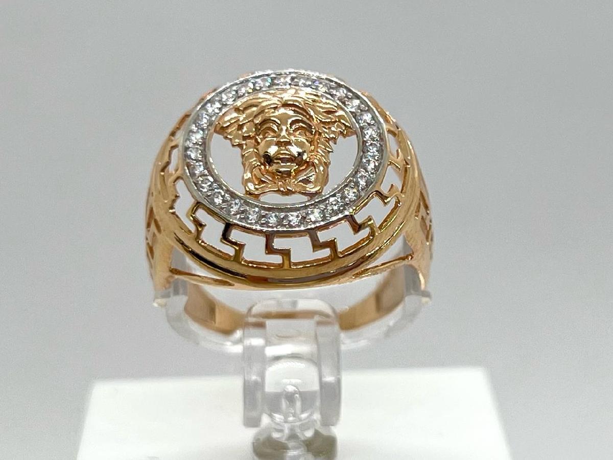 КОЛЬЦО С КАМНЯМИ (Au 585)