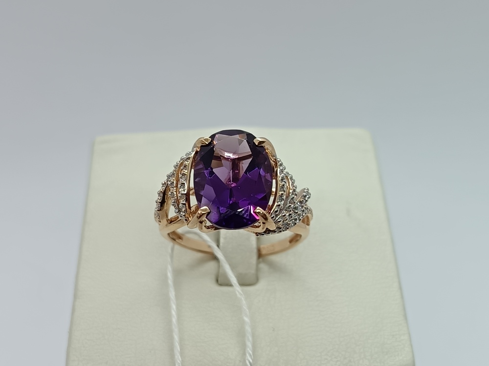 КОЛЬЦО С КАМНЯМИ (Au 585)