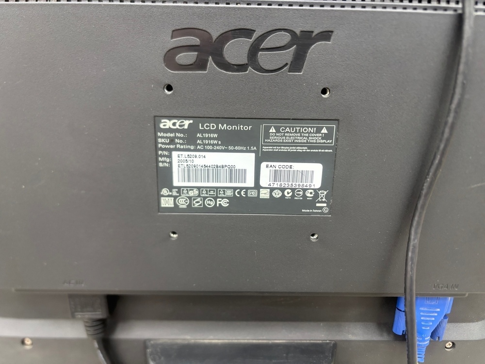 Монитор Acer AL1916WD