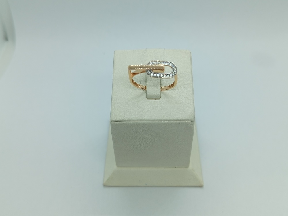 КОЛЬЦО С КАМНЯМИ (Au 585)