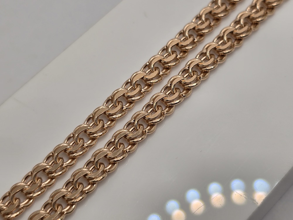 8080200П-55 ЦЕПЬ ПУСТОТЕЛАЯ Бисмарк (Au 585)