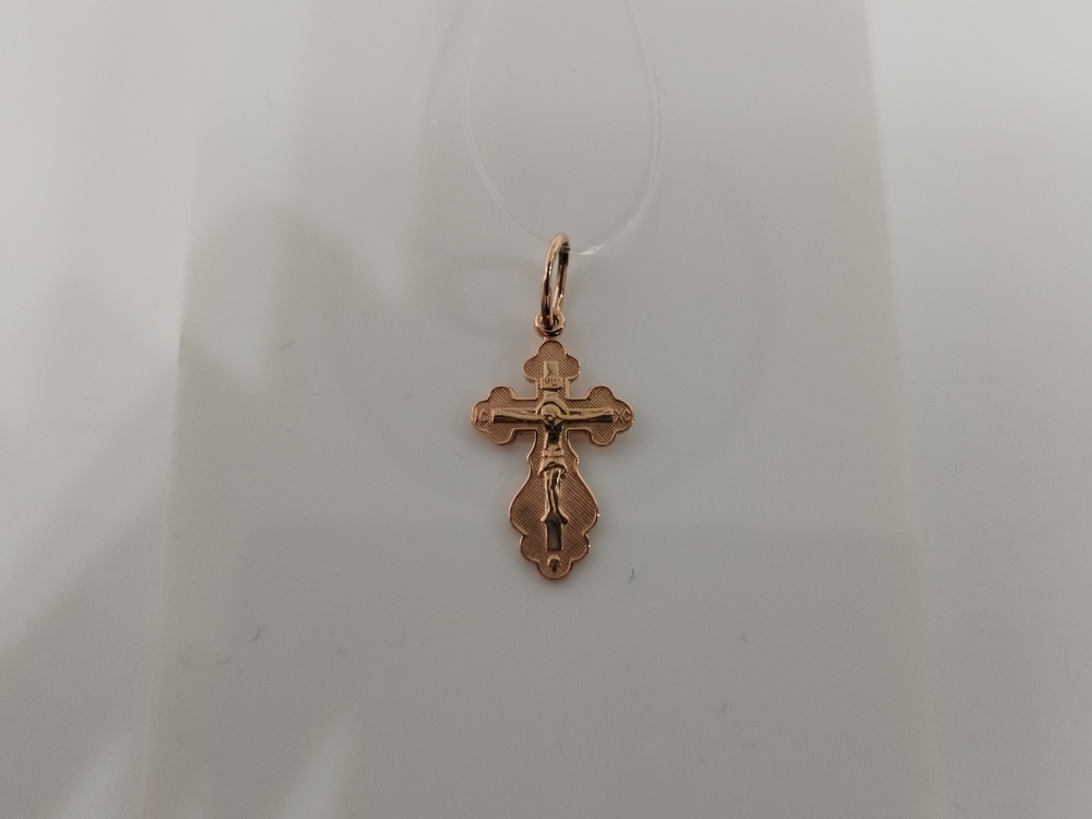 ПОДВЕСКА КРЕСТ без камня (Au 585)