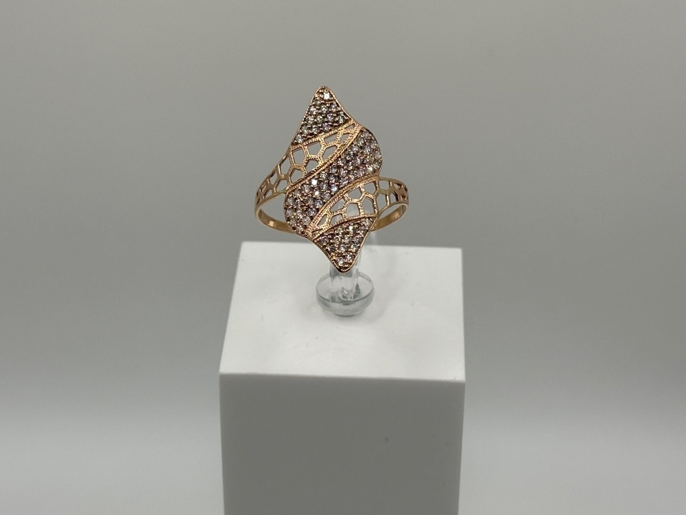 КОЛЬЦО С КАМНЯМИ (Au 585)