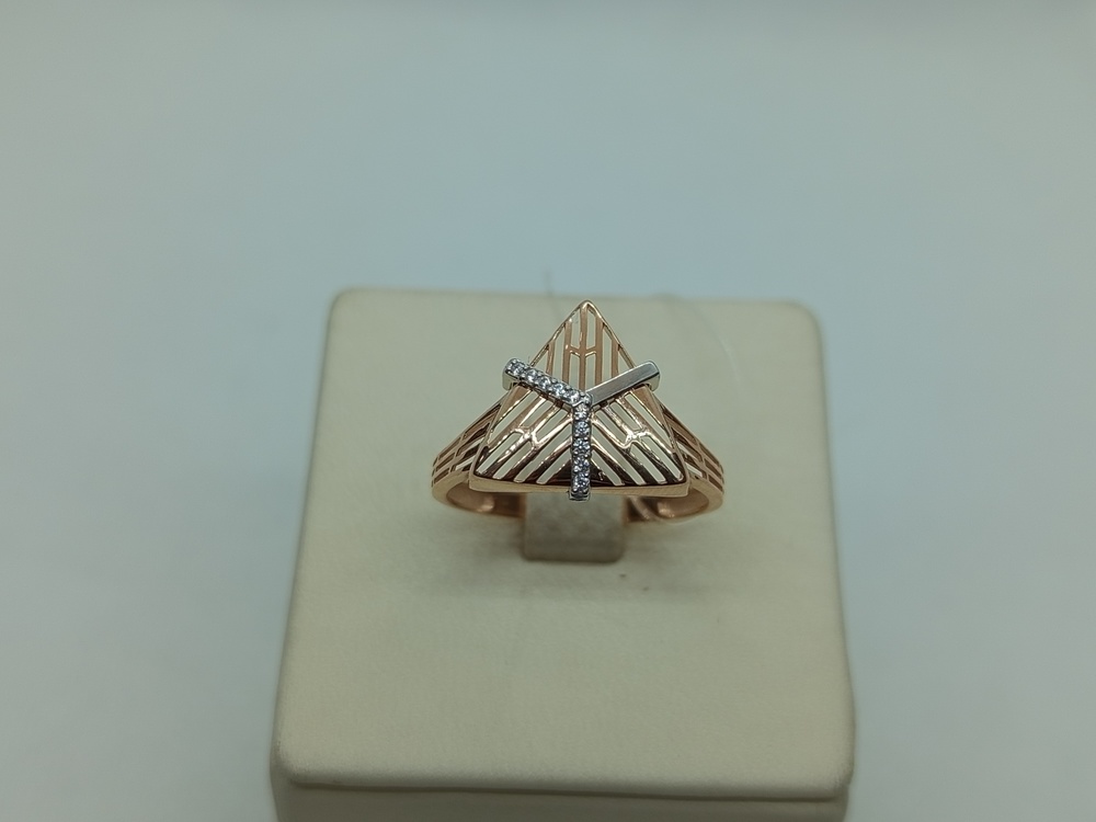 КОЛЬЦО С КАМНЯМИ (Au 585)