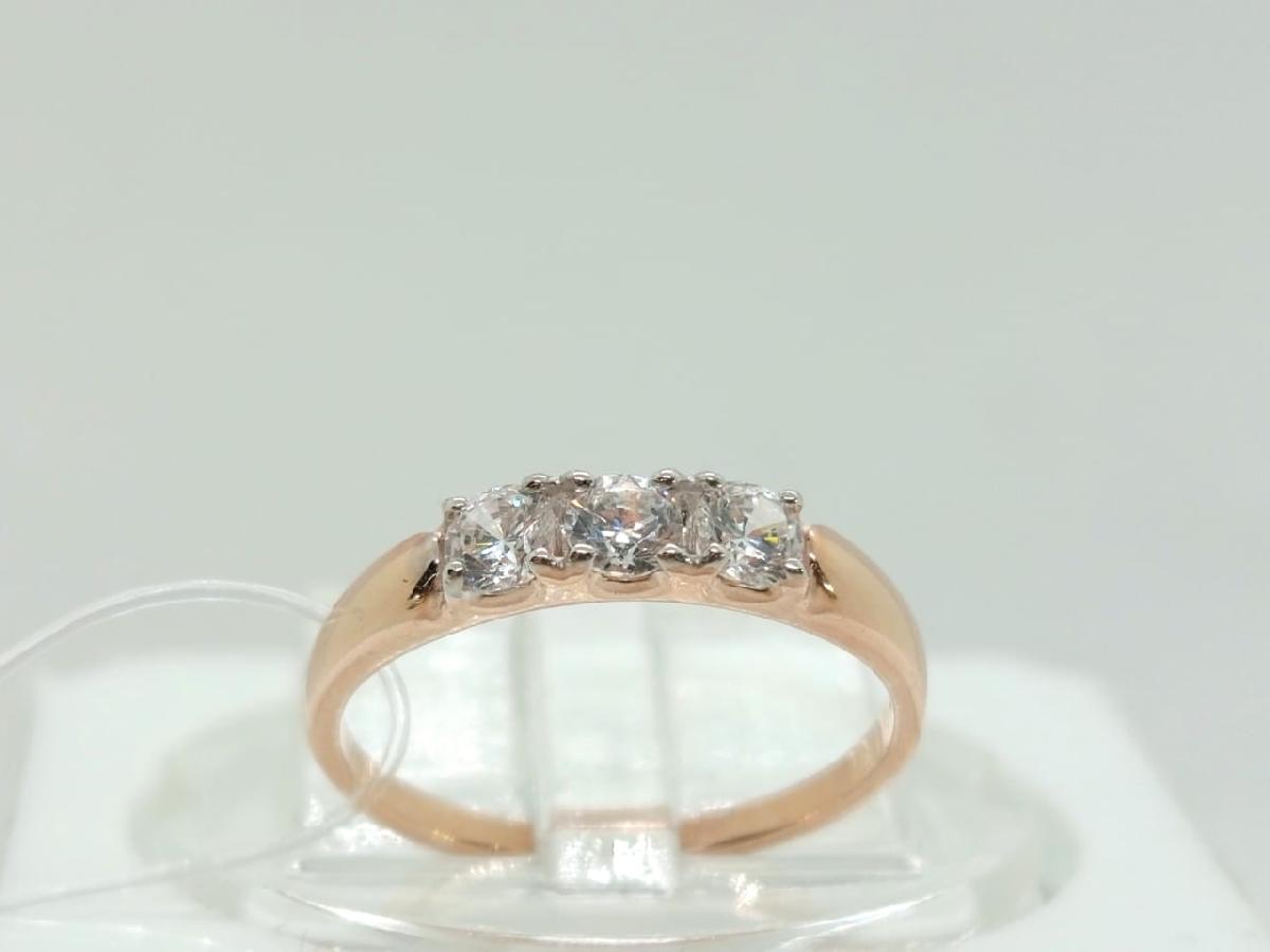 КОЛЬЦО С КАМНЯМИ (Au 585)