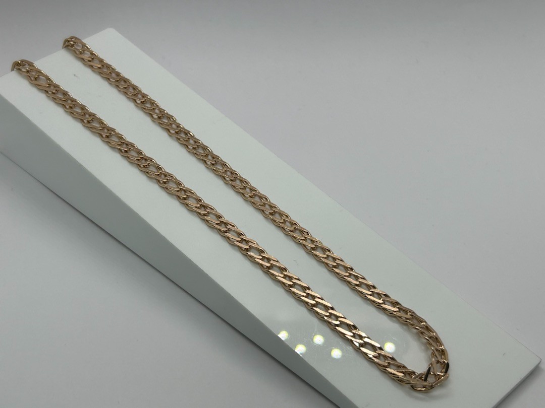 ЦЕПЬ ПОЛНОВЕСНАЯ Ромб двойной (Au 585)