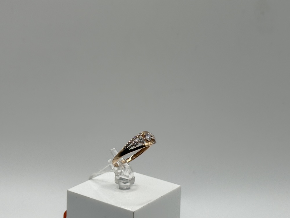 КОЛКМИ585 КОЛЬЦО С КАМНЯМИ (Au 585)