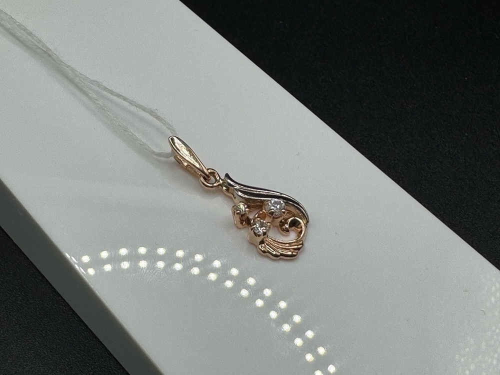 ПОДКМИ585 ПОДВЕСКА С КАМНЯМИ (Au 585)