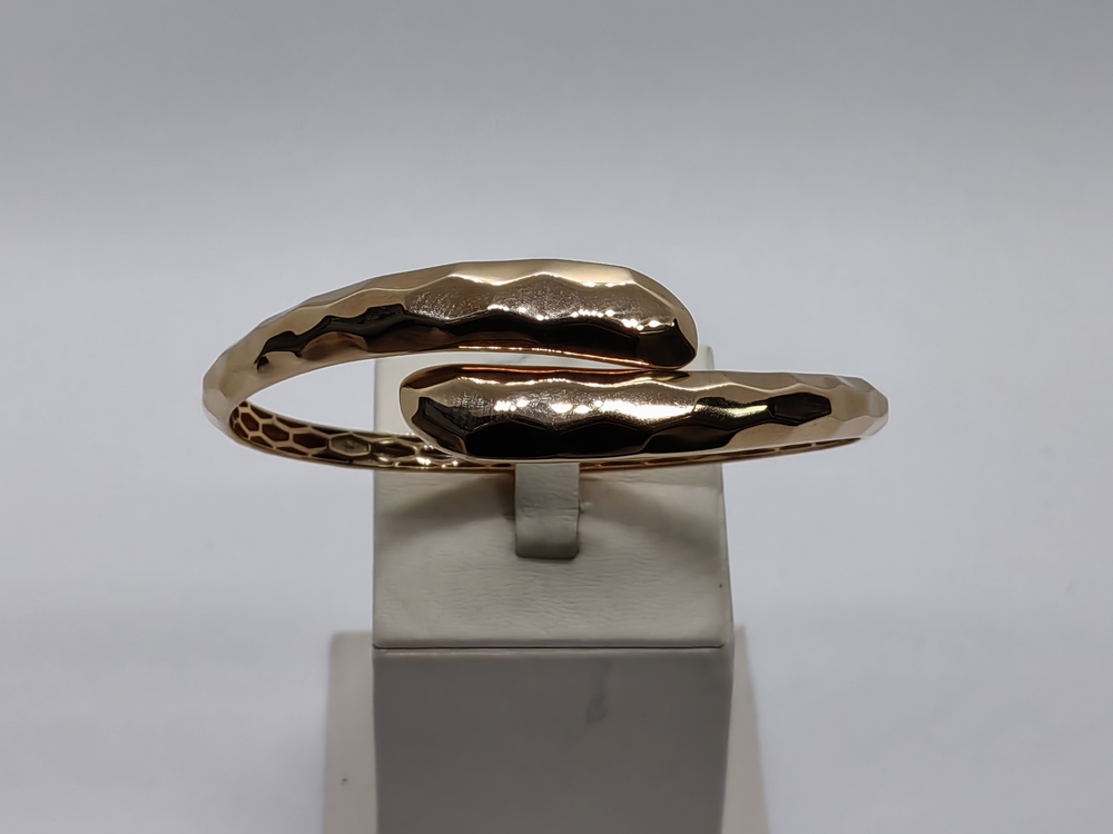 БЖАЛ585 БРАСЛЕТ ЖЕСТКИЙ С АЛМАЗНОЙ ГРАНЬЮ (Au 585)