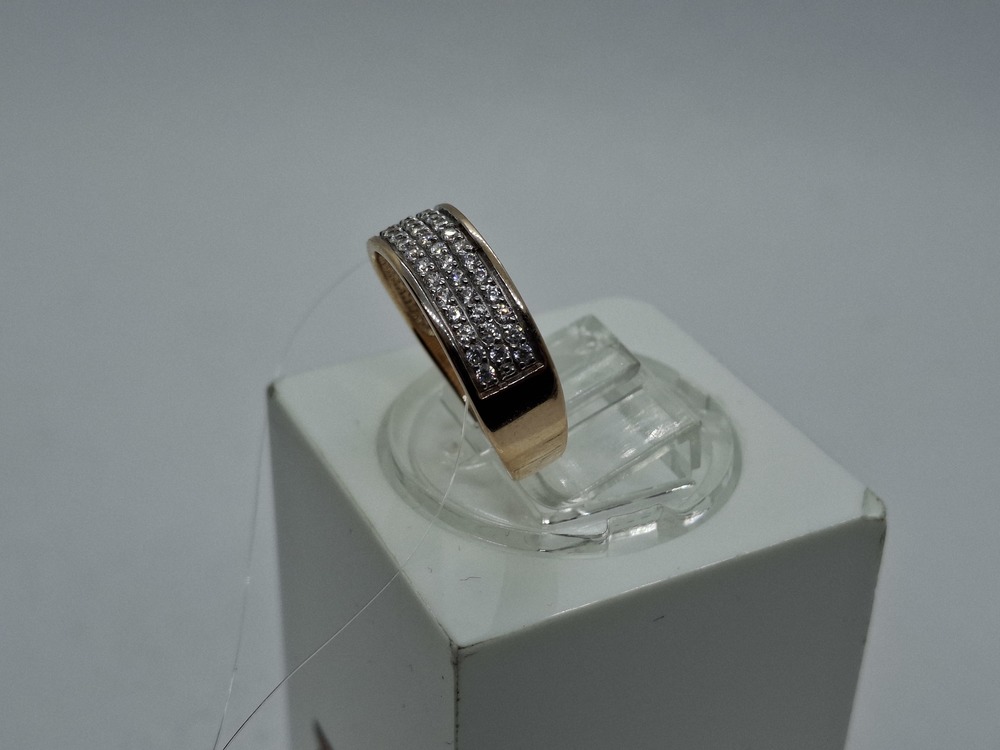 КОЛЬЦО С КАМНЯМИ (Au 585)