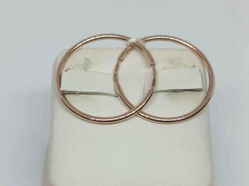 СКОН585 СЕРЬГИ КОНГО (Au 585)