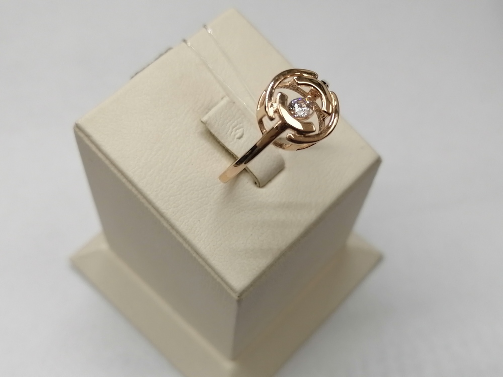 КОЛЬЦО С КАМНЕМ (Au 585)