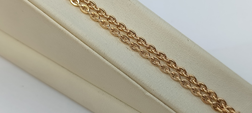 8080201П-55 ЦЕПЬ ПУСТОТЕЛАЯ Якорное (Au 585)