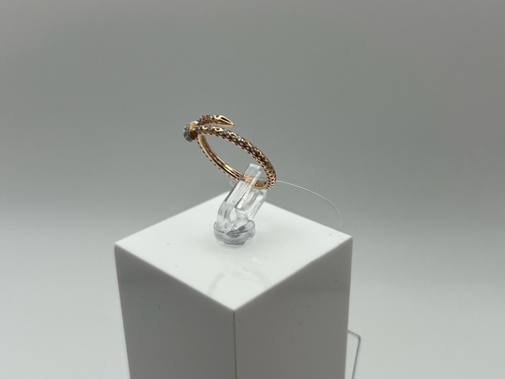 КОЛЬЦО С КАМНЯМИ (Au 585)