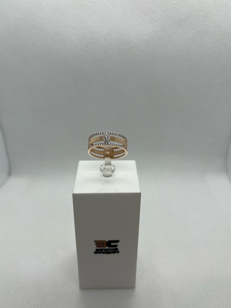 КОЛЬЦО С КАМНЯМИ (Au 585)