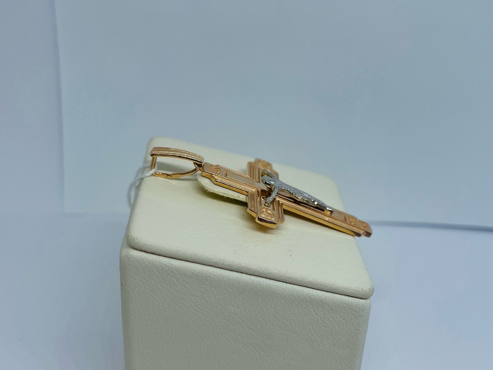 ПОДВЕСКА КРЕСТ без камня (Au 585)