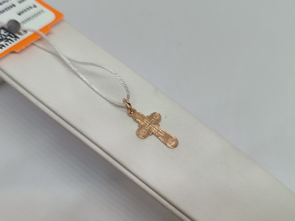 ПОДВЕСКА КРЕСТ БЕЗ КАМНЯ (Au 585)