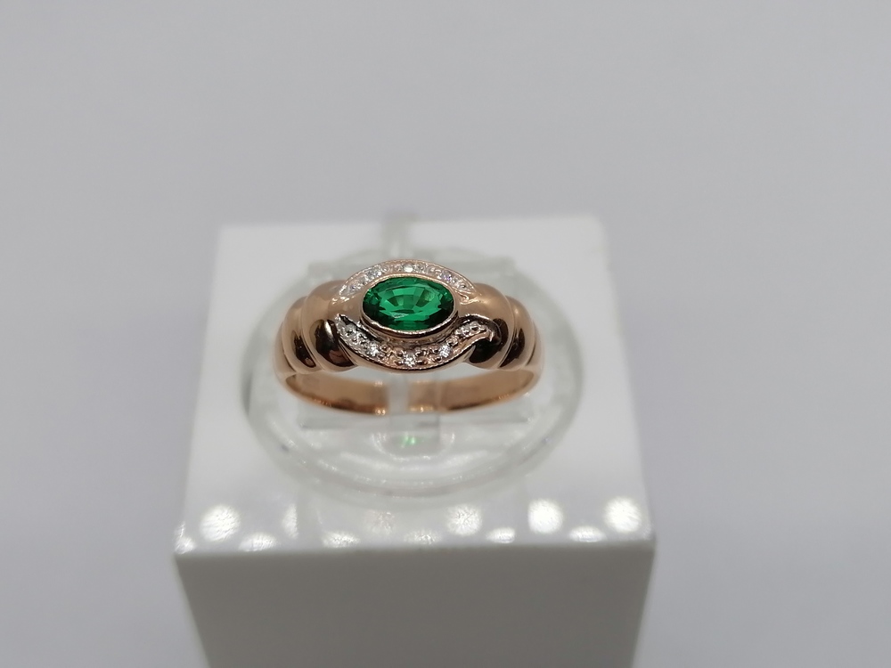 КОЛКМИ585 КОЛЬЦО С КАМНЯМИ (Au 585)