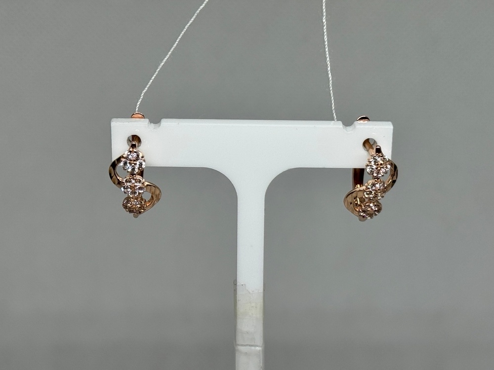 СЕРЬГИ С КАМНЯМИ (Au 585)